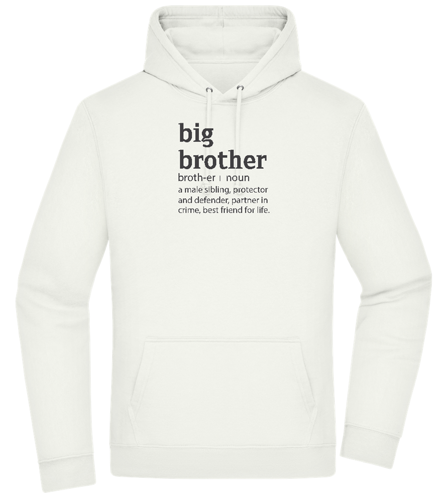 Big Brother Meaning Design - Premium Essential Unisex Hoodie_CREAMY GREEN_front