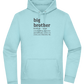 Big Brother Meaning Design - Premium Essential Unisex Hoodie_POOL BLUE_front