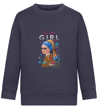 The Sassy Girl Design - Comfort Kids Sweater_FRENCH NAVY_front