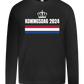 Kingsday Flag Design - Premium kids long sleeve t-shirt_DEEP BLACK_front