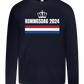 Kingsday Flag Design - Premium kids long sleeve t-shirt_FRENCH NAVY_front