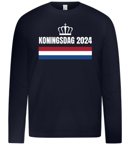 Kingsday Flag Design - Premium kids long sleeve t-shirt