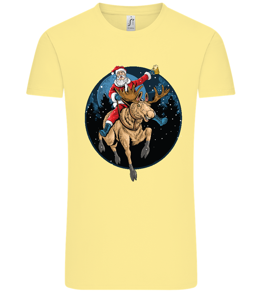 Santa Joyride Design - Comfort Unisex T-Shirt_AMARELO CLARO_front