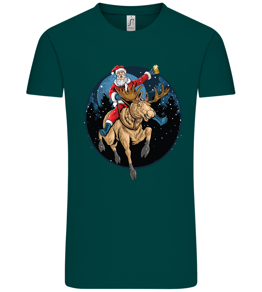 Santa Joyride Design - Comfort Unisex T-Shirt_GREEN EMPIRE_front