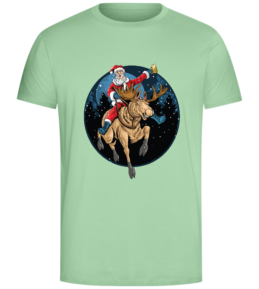 Santa Joyride Design - Comfort Unisex T-Shirt_ICE GREEN_front