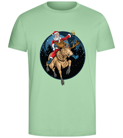 Santa Joyride Design - Comfort Unisex T-Shirt_ICE GREEN_front