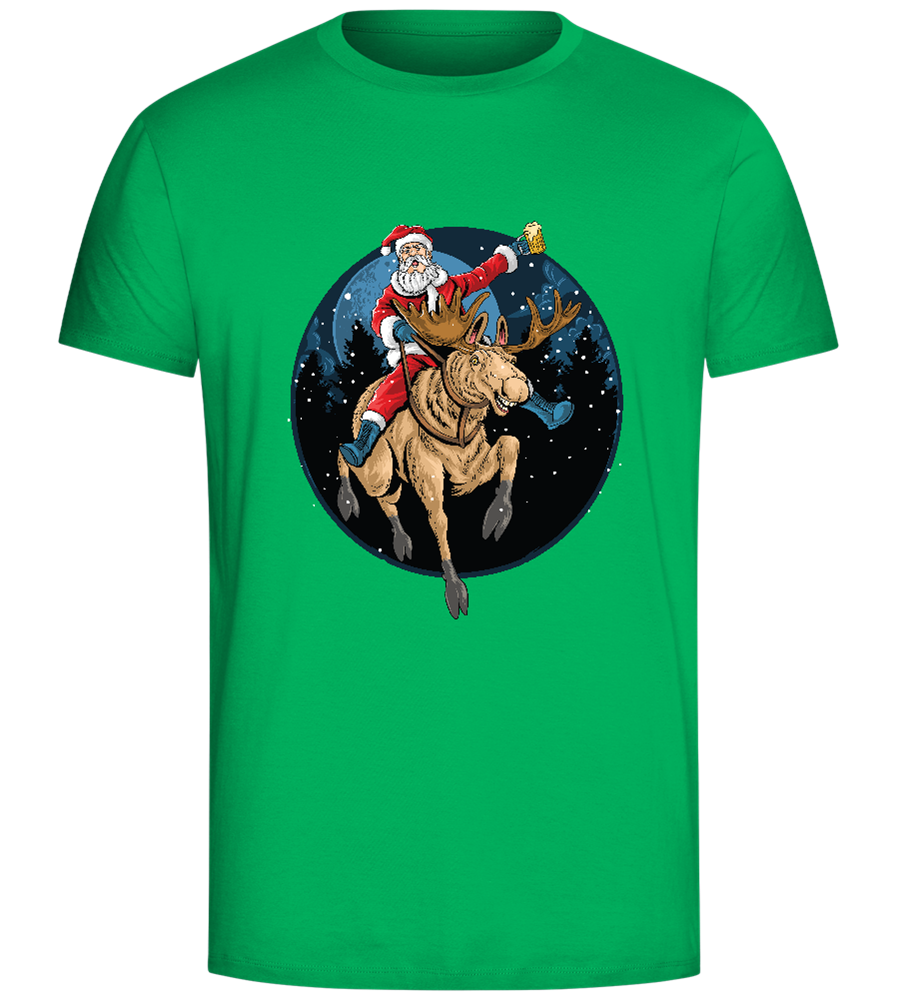 Santa Joyride Design - Comfort Unisex T-Shirt_SPRING GREEN_front