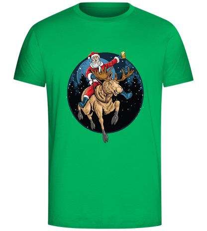 Santa Joyride Design - Comfort Unisex T-Shirt_SPRING GREEN_front