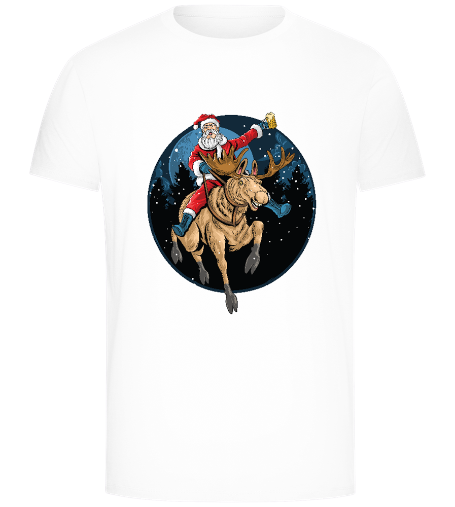 Santa Joyride Design - Comfort Unisex T-Shirt_WHITE_front