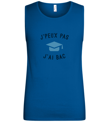 J'peux Pas J'ai Bac Design - Basic men's tank top_ROYAL_front