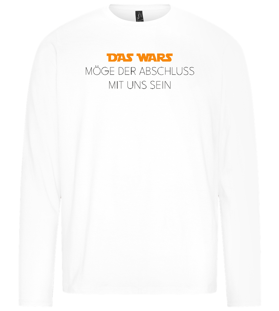 Das Wars Möge Der Abschluss Mit Uns Sein Design - Premium men's long sleeve t-shirt_WHITE_front