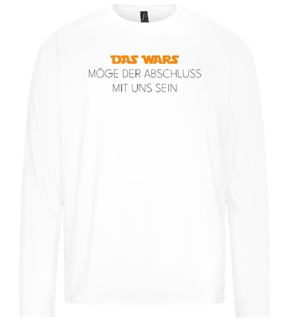 Das Wars Möge Der Abschluss Mit Uns Sein Design - Premium men's long sleeve t-shirt_WHITE_front