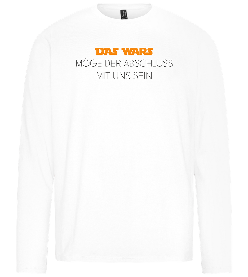 Das Wars Möge Der Abschluss Mit Uns Sein Design - Premium men's long sleeve t-shirt_WHITE_front