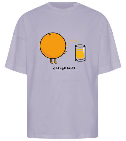 Orange Juice Design - Premium men's oversized t-shirt_LILAK_front