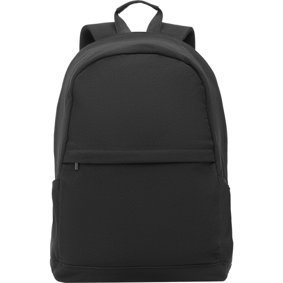 Recycled Cotton Laptop Backpack_BLACK_front