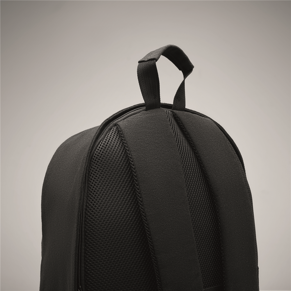 Recycled Cotton Laptop Backpack_BLACK_DETAILEDIMAGE_back_1