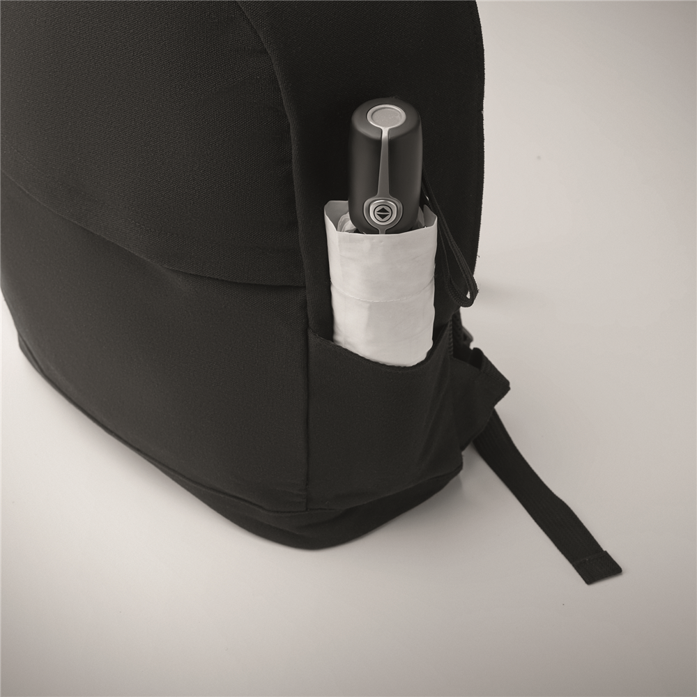 Recycled Cotton Laptop Backpack_BLACK_DETAILEDIMAGE_back_4