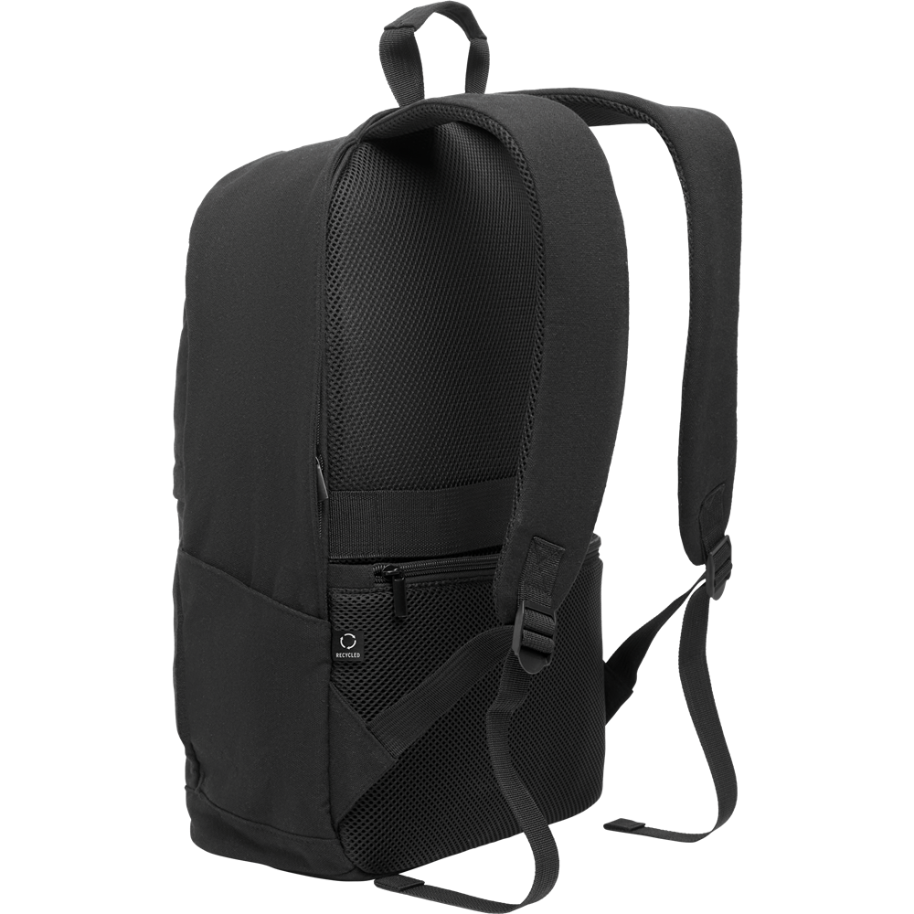 Recycled Cotton Laptop Backpack_BLACK_DETAILEDIMAGE_front_2
