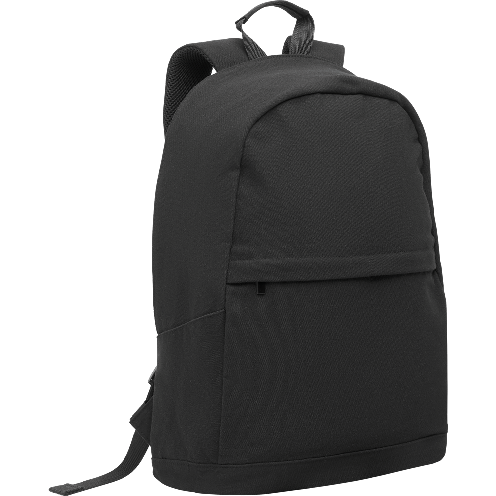Recycled Cotton Laptop Backpack_BLACK_DETAILEDIMAGE_front_1