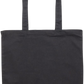 Premium colored cotton tote bag_BLACK_front