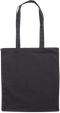 Premium colored cotton tote bag_BLACK_front