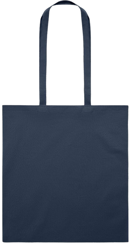 Premium colored cotton tote bag_FRENCH NAVY_front