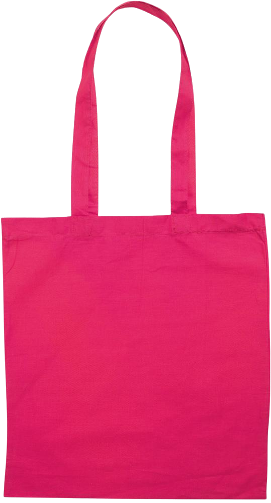 Premium colored cotton tote bag_FUCHSIA_front