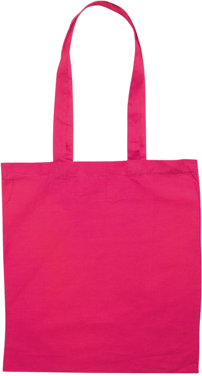 Premium colored cotton tote bag_FUCHSIA_front