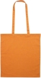 Premium colored cotton tote bag_ORANGE_front