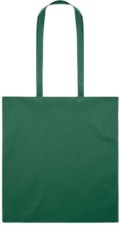 Premium colored cotton tote bag_DARK GREEN_back