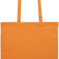 Premium colored cotton tote bag_ORANGE_back