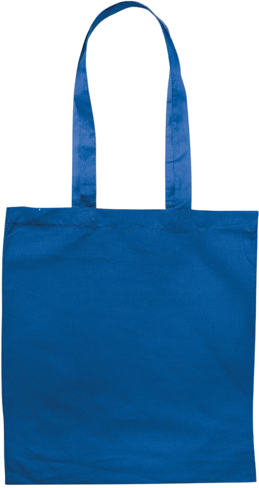 Premium colored cotton tote bag_ROYAL BLUE_back