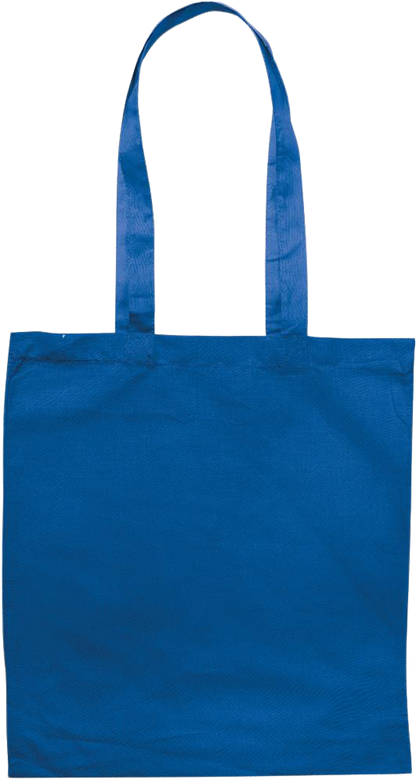 Premium colored cotton tote bag_ROYAL BLUE_back