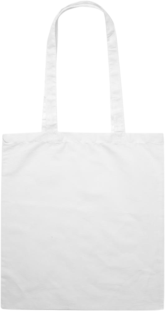 Premium colored cotton tote bag_WHITE_back