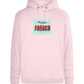 Pardon My French Design - Premium unisex hoodie_LIGHT PEACH ROSE_front