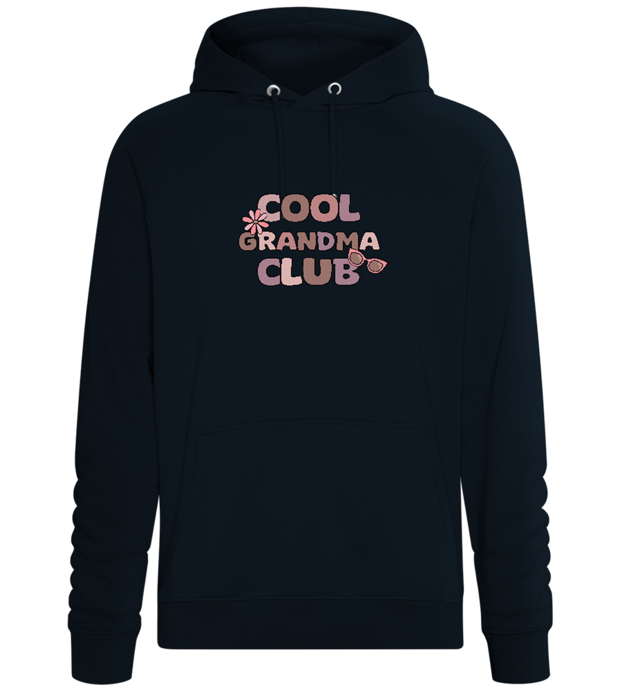 Cool Grandma Club 2 Design - Comfort unisex hoodie_BLACK_front