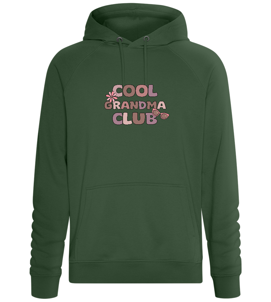 Cool Grandma Club 2 Design - Comfort unisex hoodie_GREEN BOTTLE_front