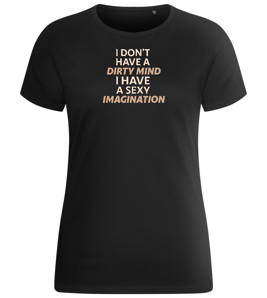 Sexy Imagination Design - Basic women's fitted t-shirt_DEEP BLACK_front