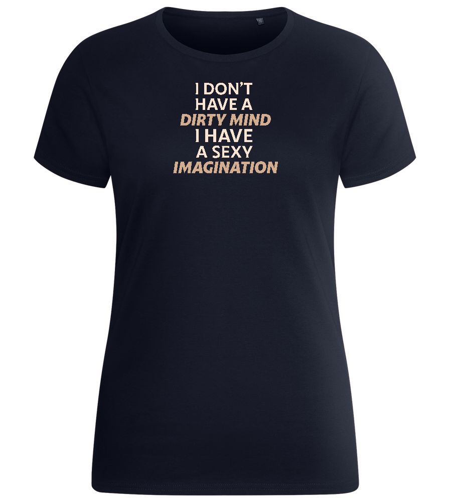 Sexy Imagination Design - Basic women's fitted t-shirt_FRENCH NAVY_front