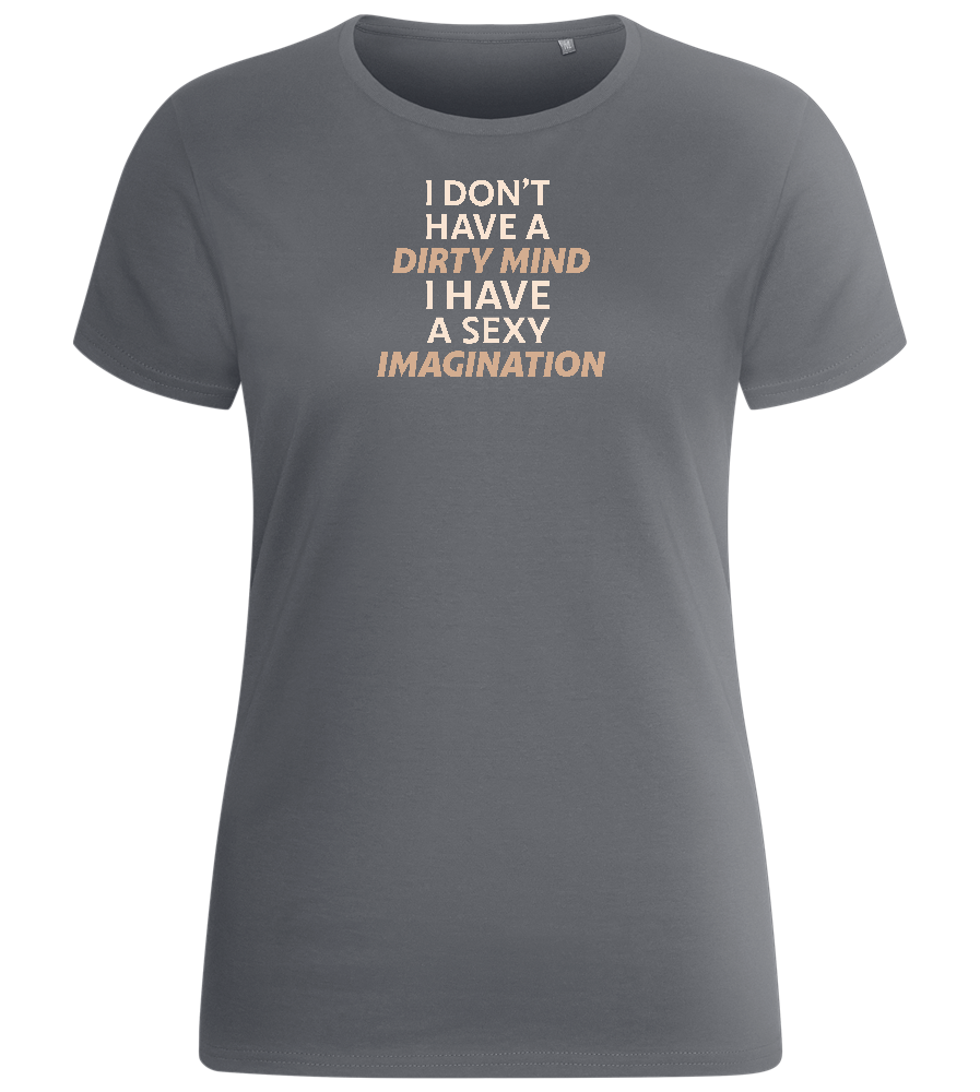 Sexy Imagination Design - Basic women's fitted t-shirt_MOUSE GREY_front