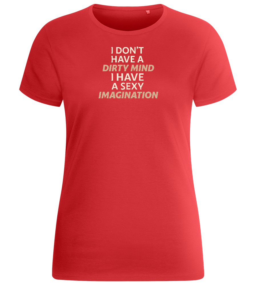 Sexy Imagination Design - Basic women's fitted t-shirt_RED_front