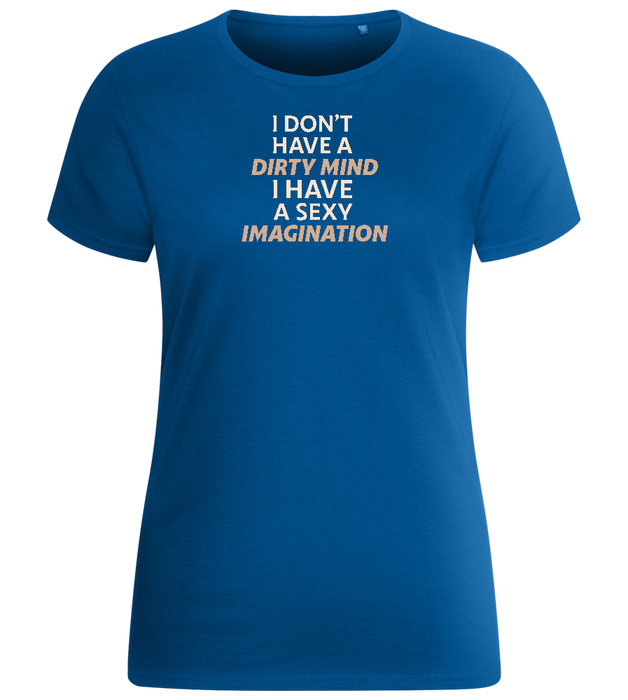 Sexy Imagination Design - Basic women's fitted t-shirt_ROYAL_front