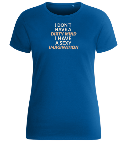 Sexy Imagination Design - Basic women's fitted t-shirt_ROYAL_front