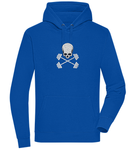 Skull and Dumbbells Design - Premium unisex hoodie