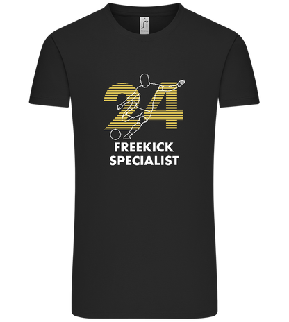 Freekick Specialist Design - Comfort Unisex T-Shirt_DEEP BLACK_front
