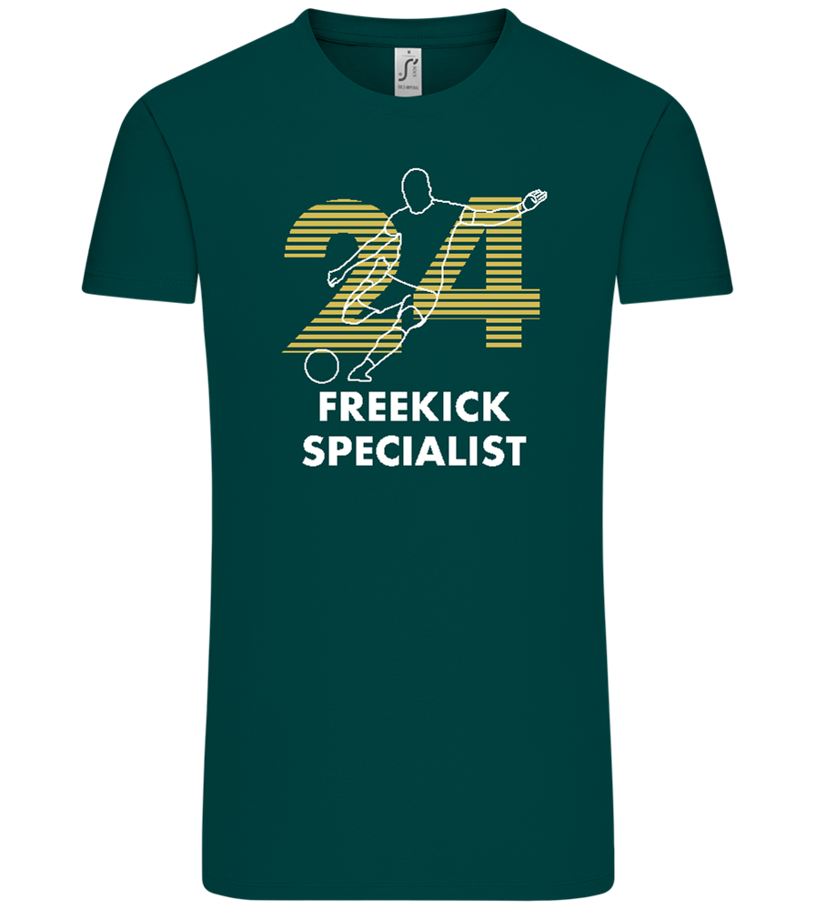 Freekick Specialist Design - Comfort Unisex T-Shirt_GREEN EMPIRE_front