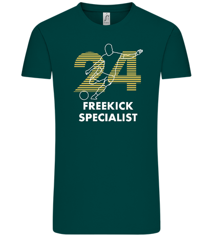 Freekick Specialist Design - Comfort Unisex T-Shirt_GREEN EMPIRE_front