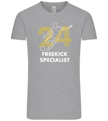 Freekick Specialist Design - Comfort Unisex T-Shirt_ORION GREY_front