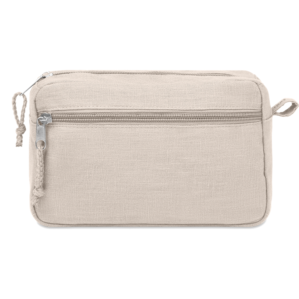 Hemp Toiletry Bag_BEIGE_front