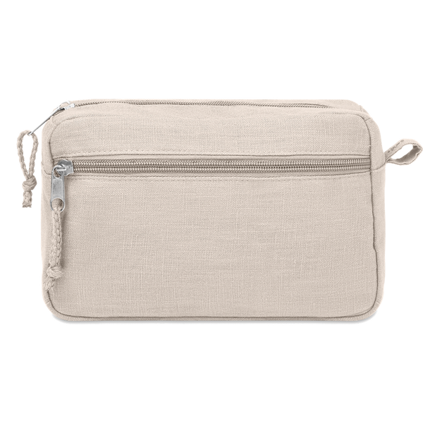 Hemp Toiletry Bag_BEIGE_front